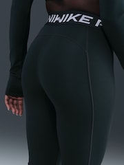 Temno morske alge zelena - Nike Pro Mid Rise Mesh Panelled pajkice - Slika 4 iz 5