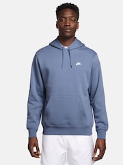Nike World Indigo Blue Club Pull Over Hoodie - Image 1 of 3