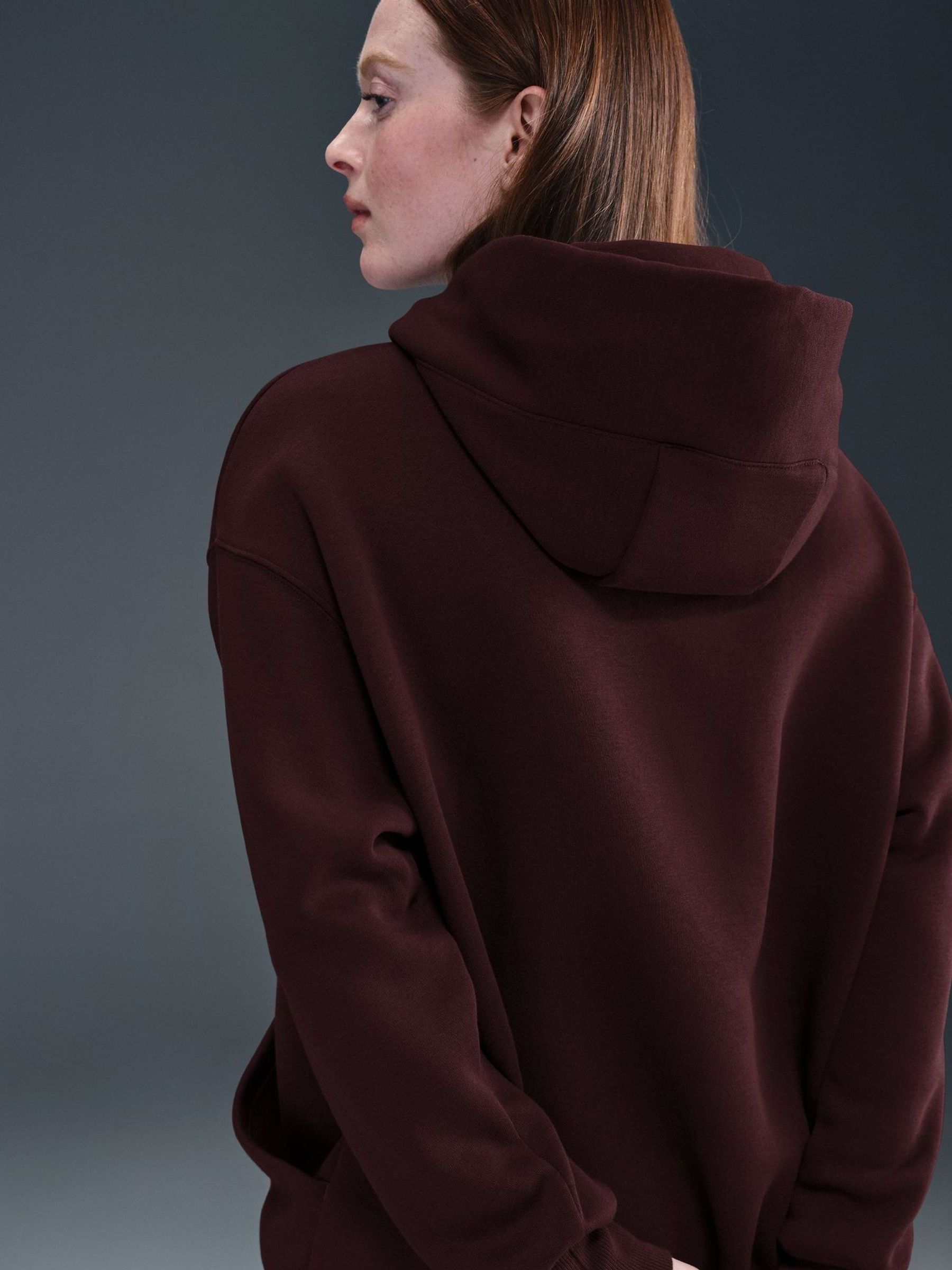 nike foundation overhead hoodie burgundy