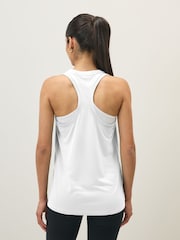 Nike White Dri-FIT Racerback Tank Vest Top - Image 2 of 3