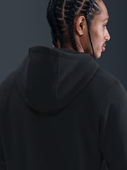 Nike Black Pink Club Full Zip Hoodie - Image 3 of 5