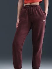 Nike Red Sportswear Phoenix Fleece Mid Rise Joggers - Image 3 of 5