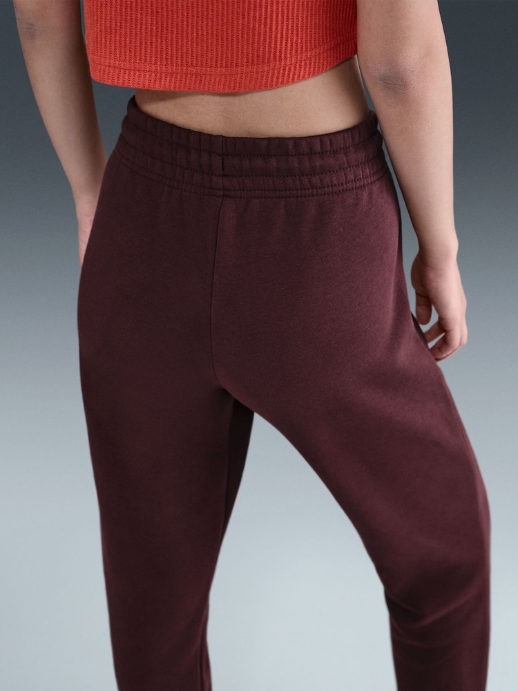 Nike Red Sportswear Phoenix Fleece Mid Rise Joggers - Image 5 of 5
