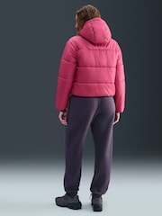 Nike Red Loose Sportswear Classic Puffer Therma FIT Hooded Jacket - Image 2 of 5