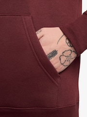 Nike Dark Team Red Club Pull Over Hoodie - Image 3 of 3