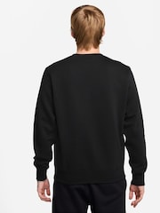 Nike Black Pink Club Crew Sweatshirt - Image 2 of 3