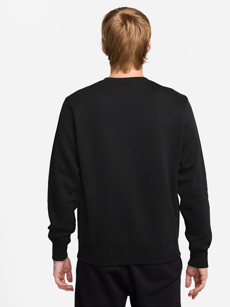 Nike Black Pink Club Crew Sweatshirt - Image 2 of 3 Nike Black Pink Club Crew Sweatshirt - Image 2 of 3