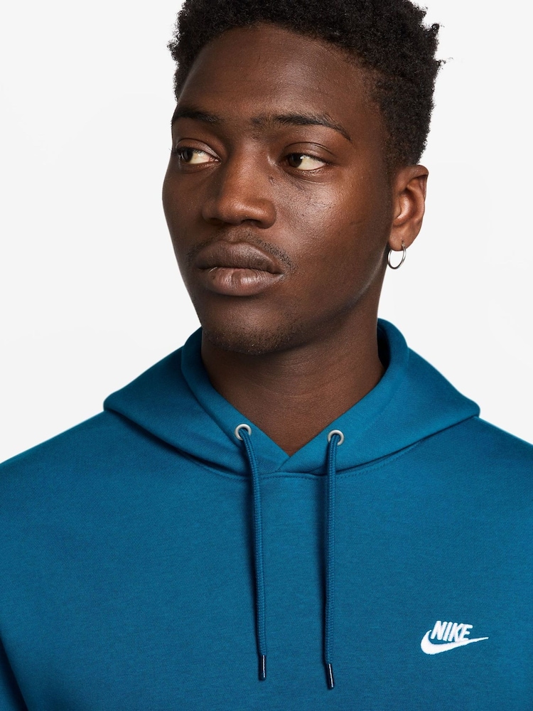 Nike Abyss Blue Club Pull Over Hoodie - Image 3 of 3 Nike Abyss Blue Club Pull Over Hoodie - Image 3 of 3