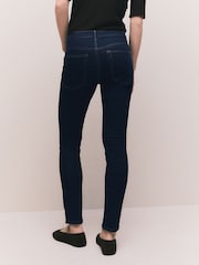 Rinse Blue Button Fly Skinny Jeans - Image 3 of 8