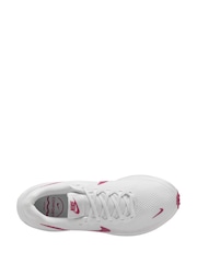 Nike White Beet Revolution 8 Road Running Trainers - Image 3 of 4