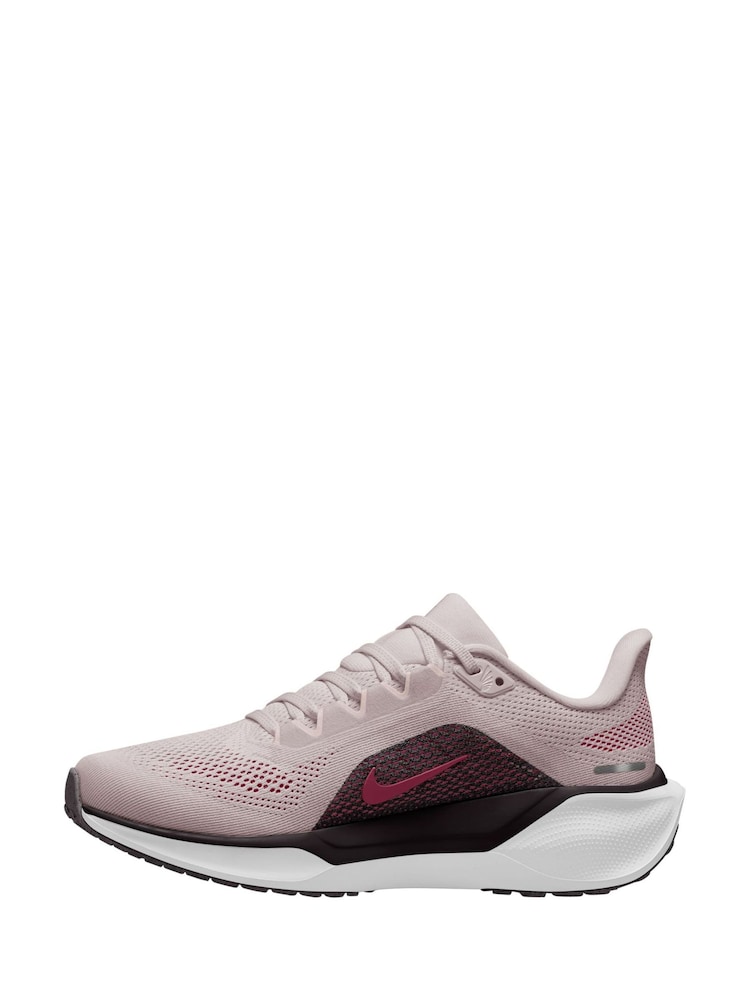Nike Pink/Plum Pegasus 41 Road Running Trainers - Image 2 of 4