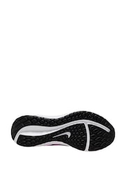 Nike White/Pink Downshifter 13 Road Running Trainers - Image 4 of 4