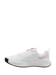 Nike White/Pink MC 3 Gym Trainers - Image 2 of 4
