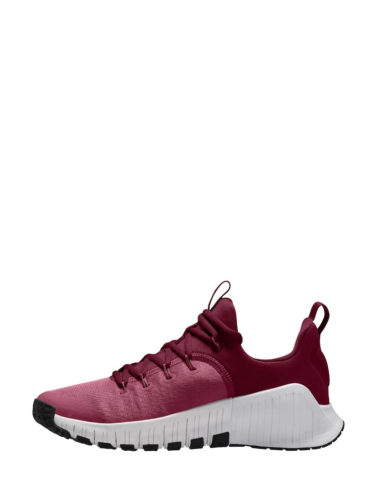 Nike Burgundy Red Free Metcon 6 Training Trainers - Image 2 of 4