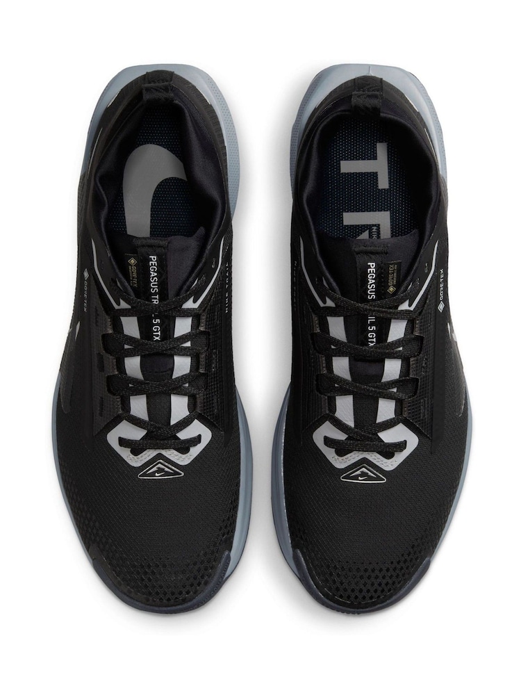 Nike Black/Grey Pegasus Trail 5 GORE-TEX Running Trainers - Image 12 of 12