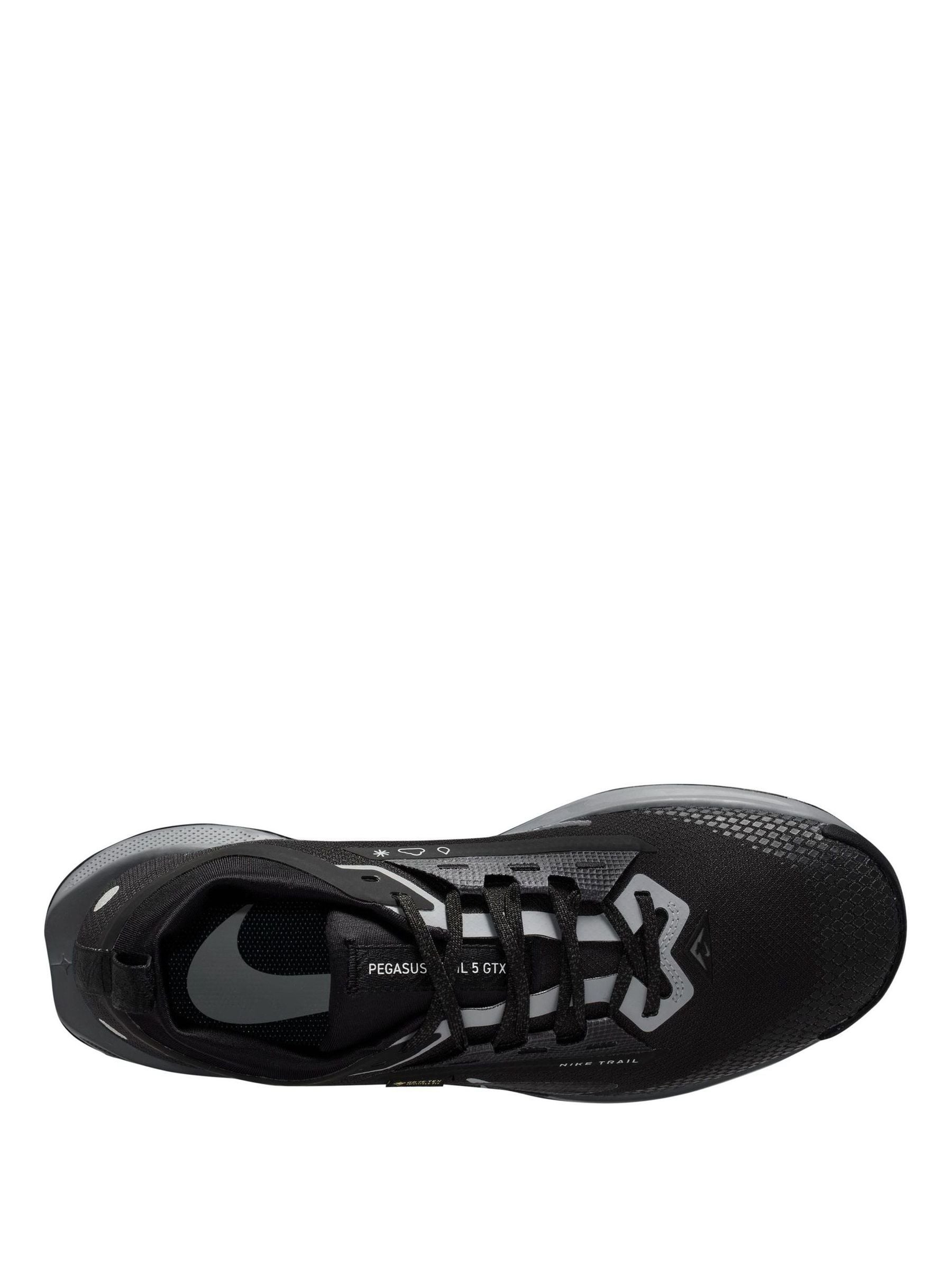 Buy Nike Black/Grey Pegasus Trail 5 GORE-TEX Running Trainers from