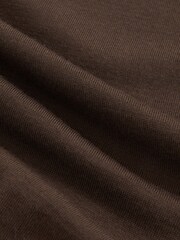 Reiss Chocolate Brown Blackhall Merino Wool Half-Zip Jumper - Image 6 of 6