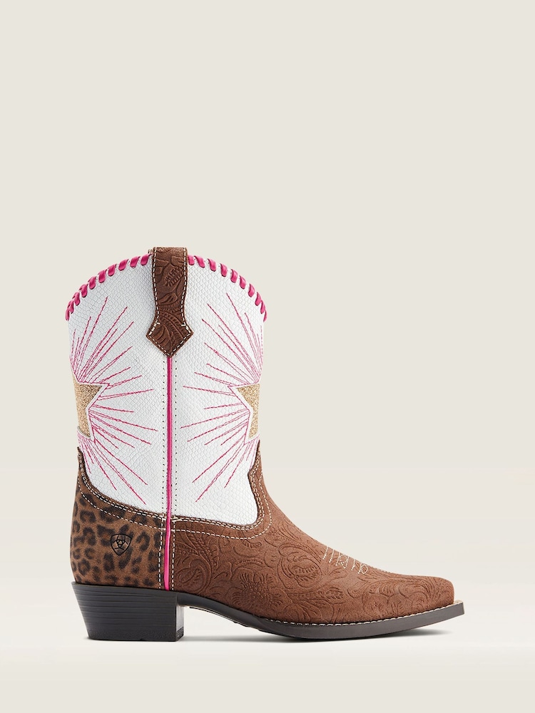 Ariat Easy Fit Heritage Star Zip-Up Western Brown Boots - Image 1 of 5