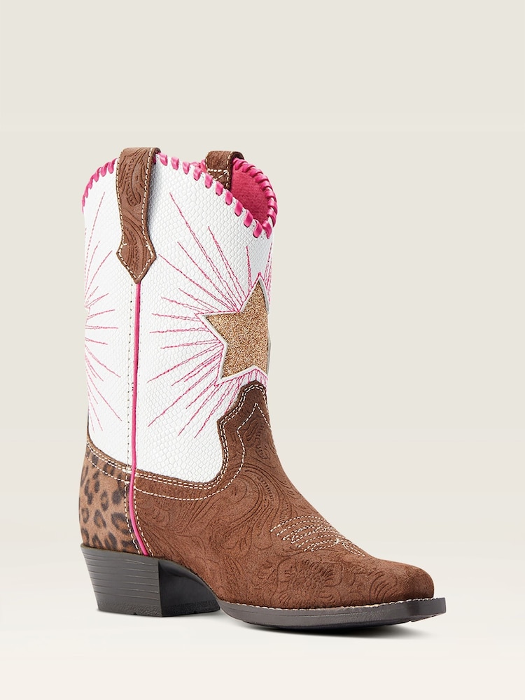Ariat Easy Fit Heritage Star Zip-Up Western Brown Boots - Image 2 of 5