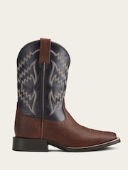 Ariat Tycoon Leather Western Brown Boots - Imagen 1 de 3
