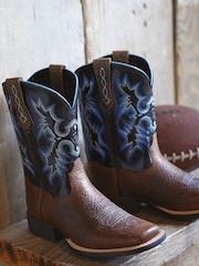 Ariat Blue Tombstone Leather Western Boots - Image 2 of 4