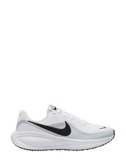 Nike White Wide Fit Revolution 8 Road Running Trainers - Image 1 of 4