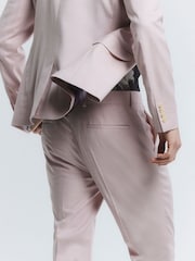 River Island Pink Sharkskin Suit Trousers - Image 4 of 4
