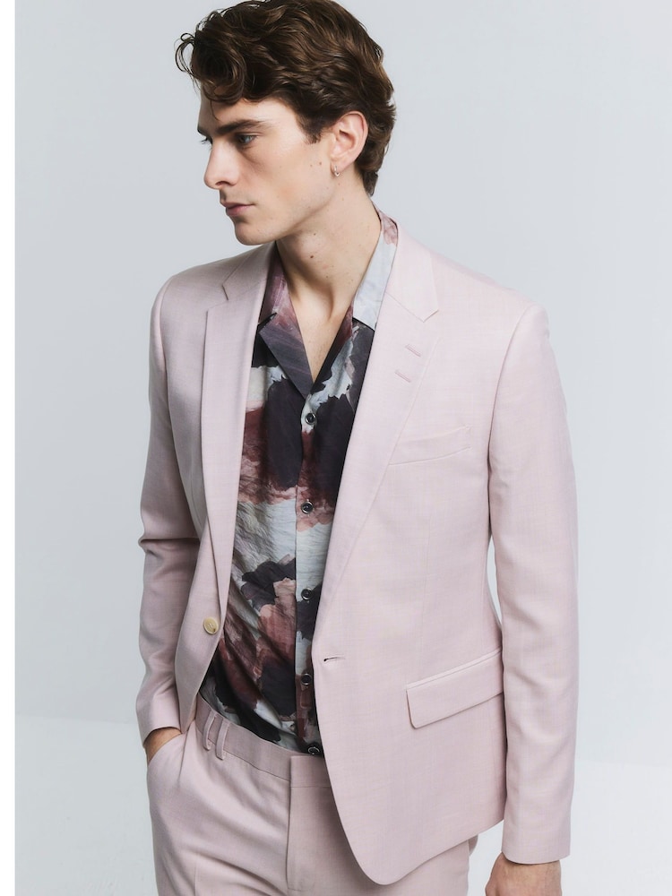 River Island Moška obleka Sharkskin jakna; suknjič - Slika 1 iz 7 River Island Moška obleka Sharkskin jakna; suknjič - Slika 1 iz 7