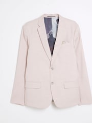 Костюмный пиджак из искусственной овчины River Island - Изображение 5 из 7