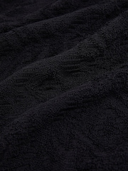 Reiss Navy Banks Jacquard Loop-Stitch Polo Shirt - Image 6 of 6