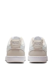 Nike White/Cream Court Vision Low Trainers - Image 7 of 10
