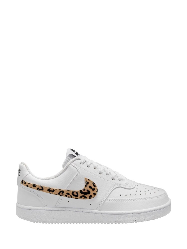 Nike White Court Vision Low Next Nature SE Trainers - Image 1 of 4 Nike White Court Vision Low Next Nature SE Trainers - Image 1 of 4