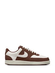 Nike White Court Vision Trainers - Image 1 of 10