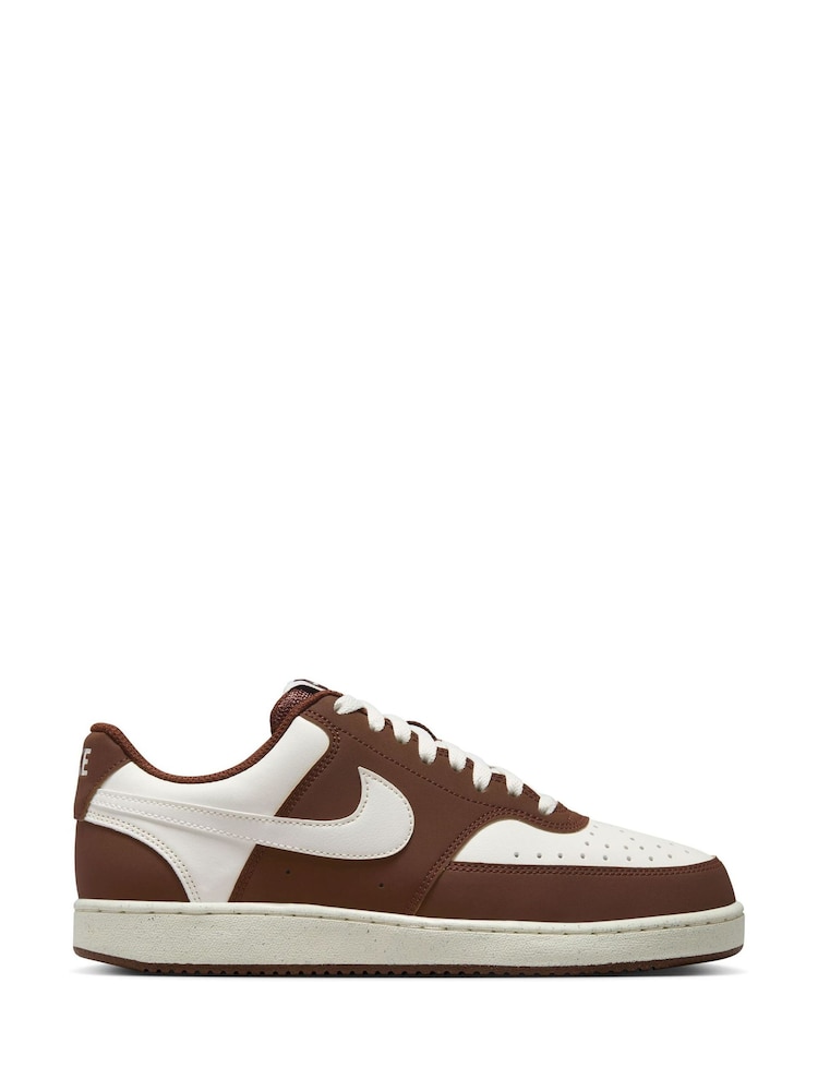 Nike White Court Vision Trainers - Image 1 of 10