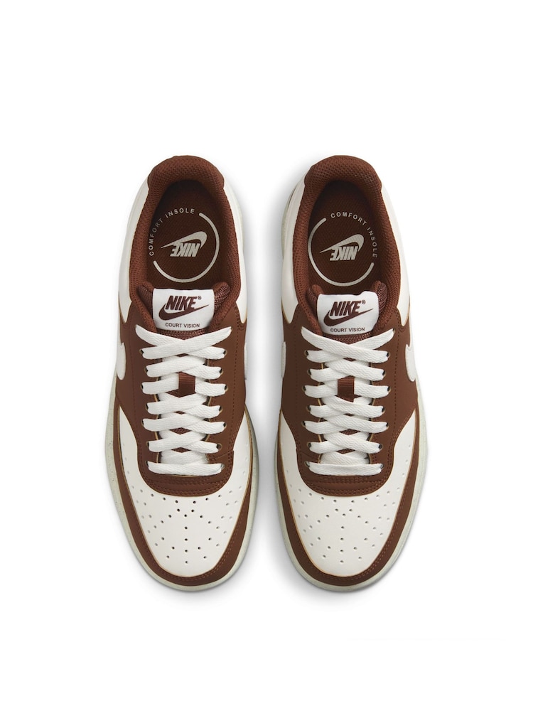 Nike White Court Vision Trainers - Image 10 of 10