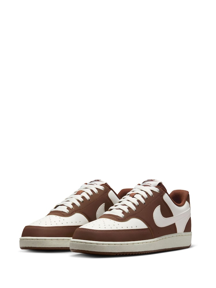 Nike White Court Vision Trainers - Image 2 of 10