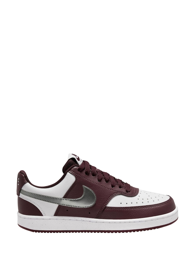 Nike White Court Vision Low Next Nature Trainers - Image 1 of 4 Nike White Court Vision Low Next Nature Trainers - Image 1 of 4
