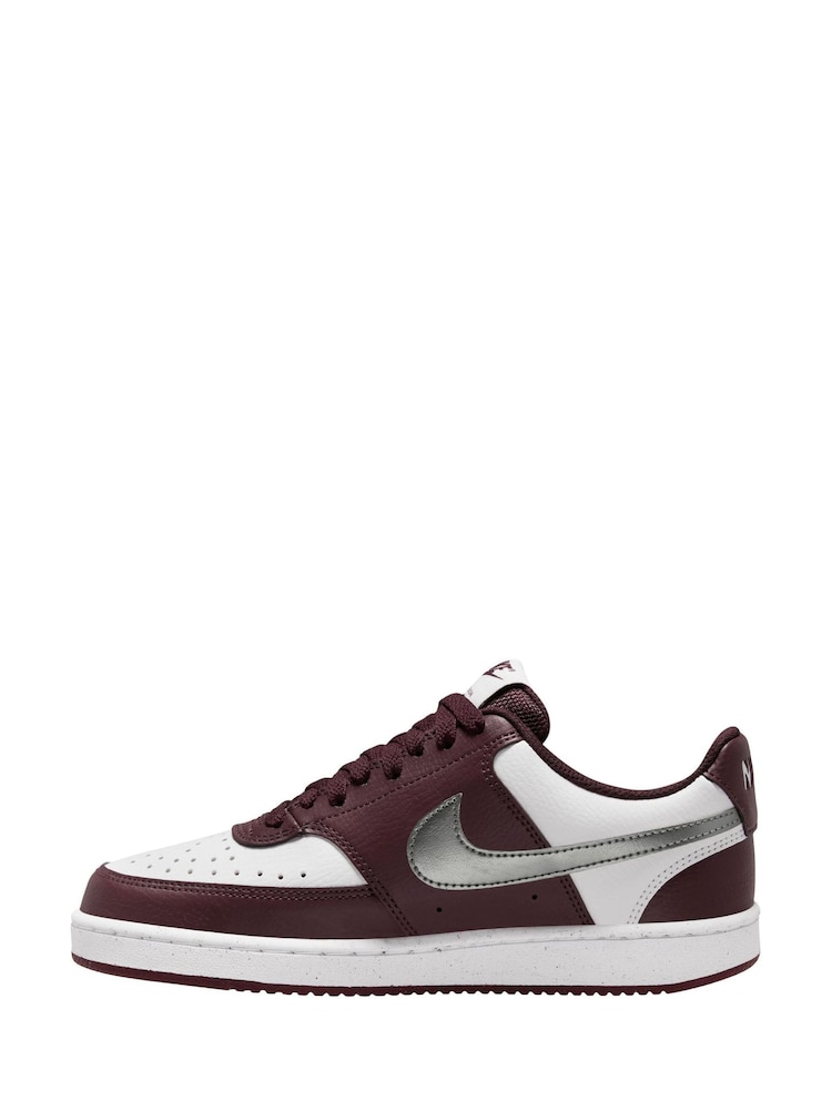 Nike White Court Vision Low Next Nature Trainers - Image 2 of 4 Nike White Court Vision Low Next Nature Trainers - Image 2 of 4