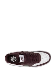 Nike White Court Vision Low Next Nature Trainers - Image 3 of 4