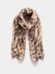 Mint Velvet Animal Print Lightweight Scarf - Image 2 of 4