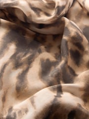 Mint Velvet Animal Print Lightweight Scarf - Image 3 of 4