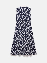 Mint Velvet Blue Polka Dot Shirt Midi Dress - Image 7 of 7
