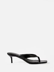 Mint Velvet Black Betty Flip Flops Heels - Image 3 of 5