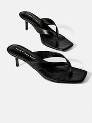 Mint Velvet Black Betty Flip Flops Heels - Image 4 of 5