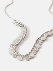 Mint Velvet Silver Tone Disc Necklace - Image 2 of 4
