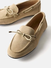 Mint Velvet Cream Sally Suede Deck Shoes - Image 3 of 5
