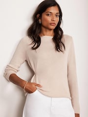 Mint Velvet Cream Button Detail Top - Image 1 of 8