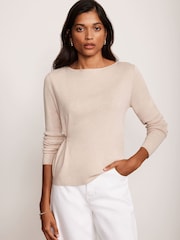 Mint Velvet Cream Button Detail Top - Image 3 of 8