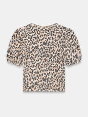 Mint Velvet Cream Leopard Print Knit Top - Image 8 of 8