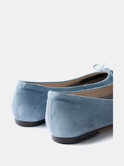 Mint Velvet Blue Carla Suede Ballet Flats - Image 5 of 5